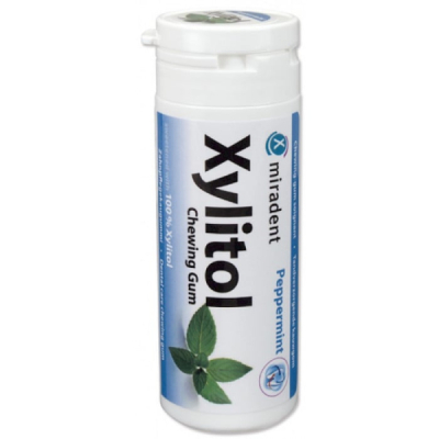 MIRADENT XYLITOL CHEWING GUM MENTHE POIVREE 30 PIECES