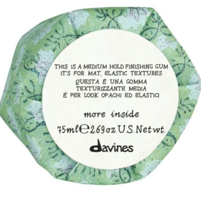 DAVINES MORE INSIDE THIS IS A MEDIUM HOLD FINISHING GUM 75 ML