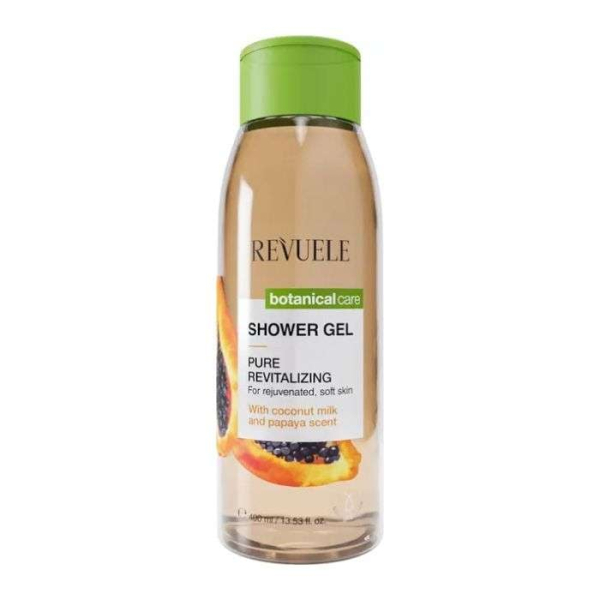 REVUELE GEL DOUCHE BOTANIQUE PURIFIANT ET REVITALISANT AU LAIT DE COCO ET AU PARFUM DE PAPAYE 400 ML