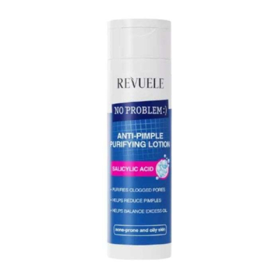 REVUELE NO PROBLEM LOTION PURIFIANTE NETTOYANTE SALICYLIC ACID ANTI BOUTONS 200ML