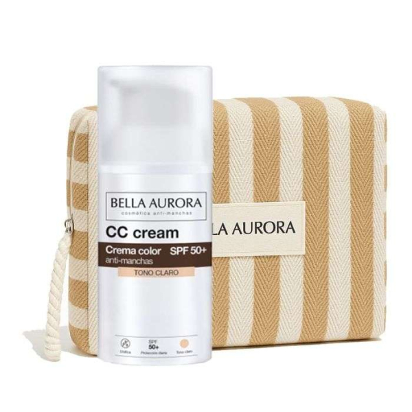 BELLA AURORA CC CREME ANTI TACHES SPF50 TEINTE CLAIRE + TROUSSE OFFERTE