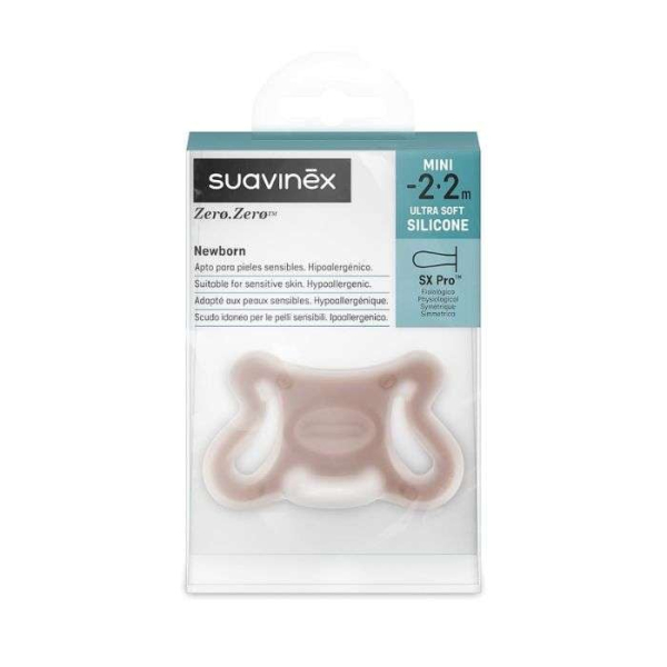 SUAVINEX ZERO ZERO NEWBORN SUCETTE SX PRO MINI-2.2M ULTRA SOFT SILICONE REF3401404
