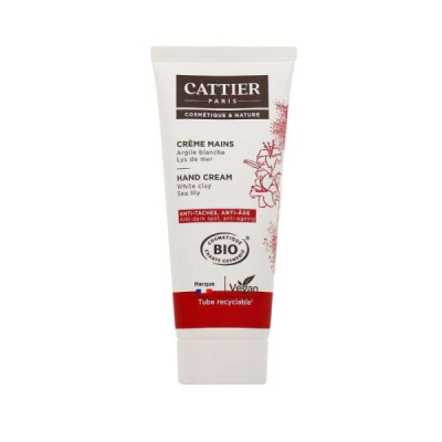 CATTIER CREME MAINS ARGILE BLANCHE ANTI TACHE ANTI AGE 75 ML